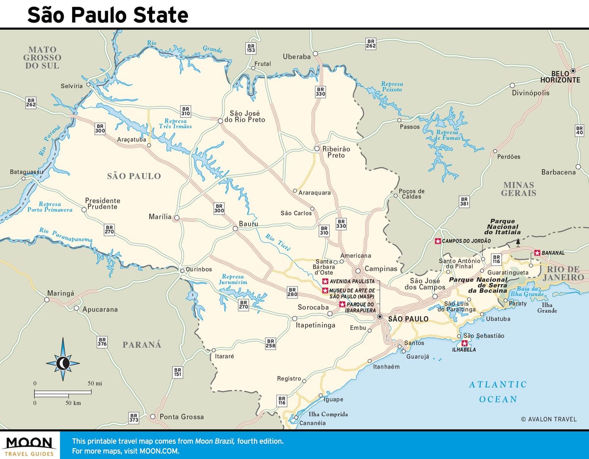 Delstaten São Paulo kart